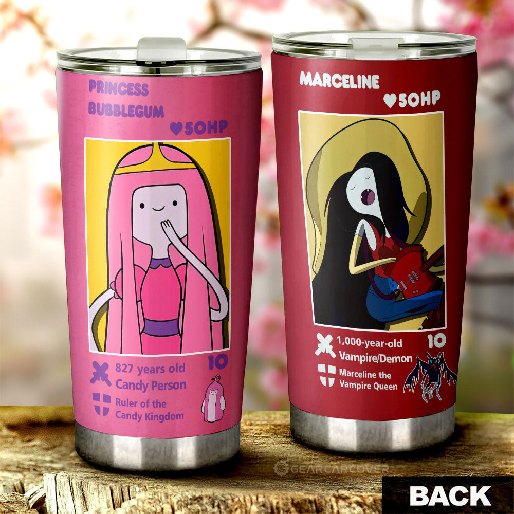 Marceline x Princess Bubblegum Tumbler Cup Custom Adventure Time Car Accessories - Gearcarcover - 2