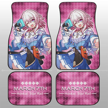 March 7th Car Floor Mats Custom Honkai Star Rail Car Accessories - Gearcarcover - 1