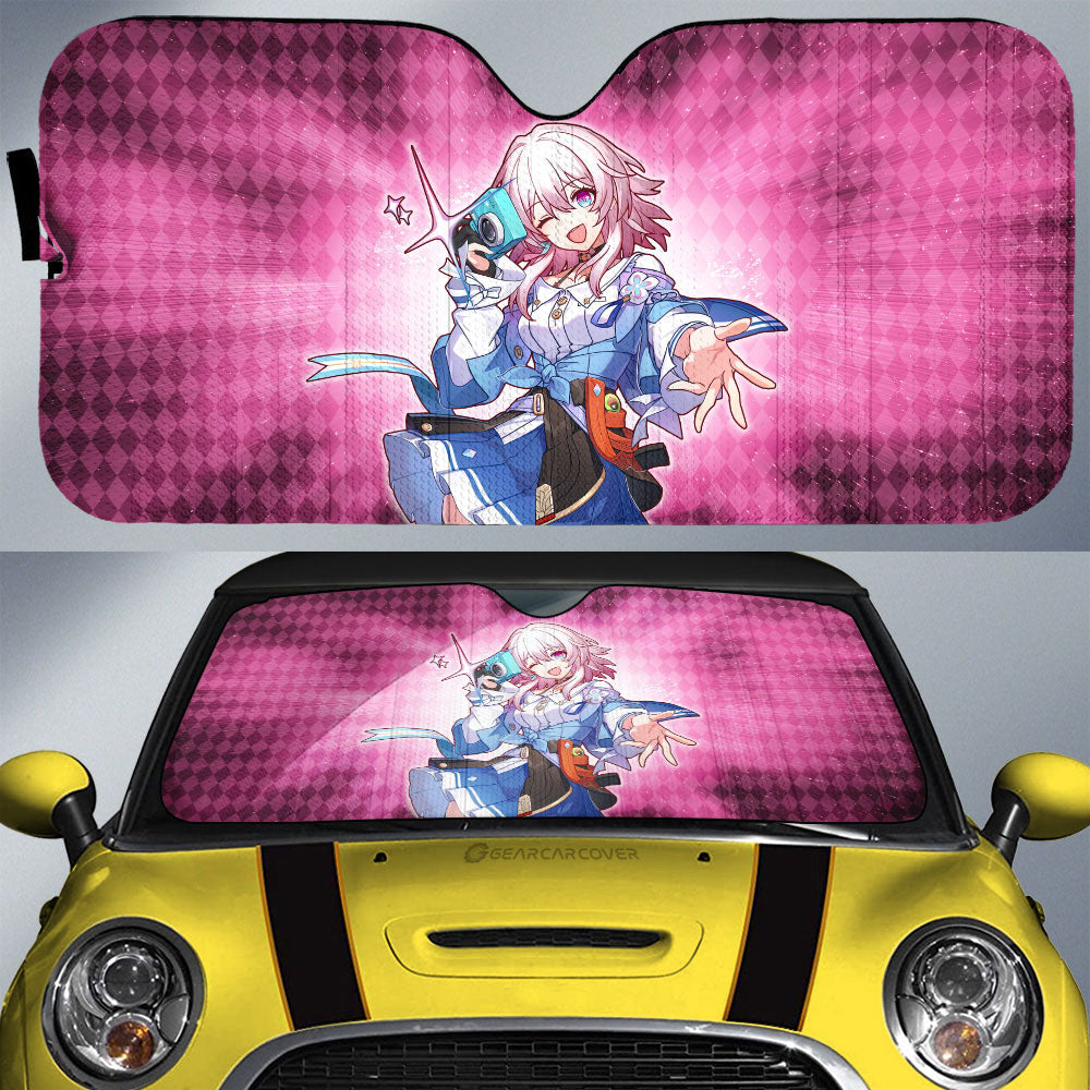 March 7th Car Sunshade Custom Honkai Star Rail Car Accessories - Gearcarcover - 1