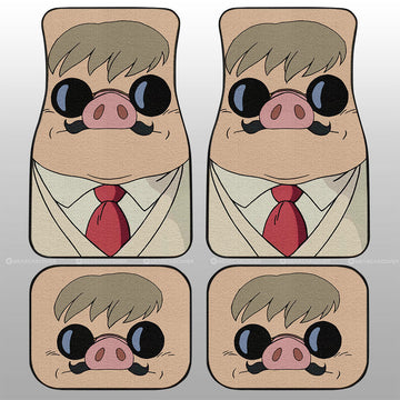 Marco Pagot Car Floor Mats Custom Porco Rosso Car Accessories - Gearcarcover - 1