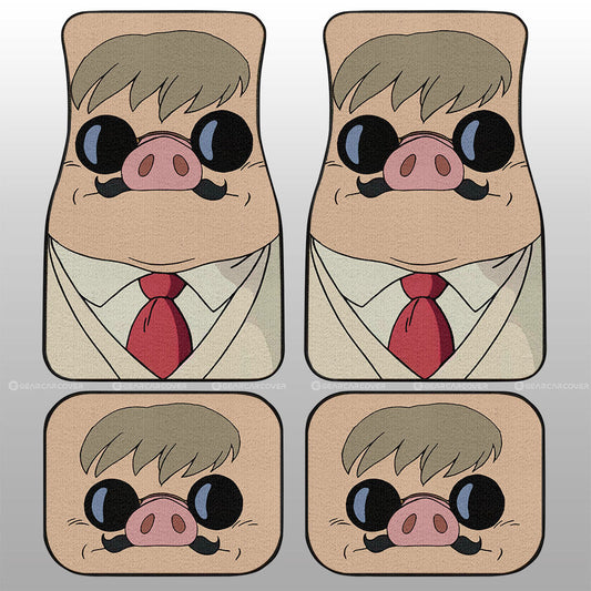 Marco Pagot Car Floor Mats Custom Porco Rosso Car Accessories - Gearcarcover - 1