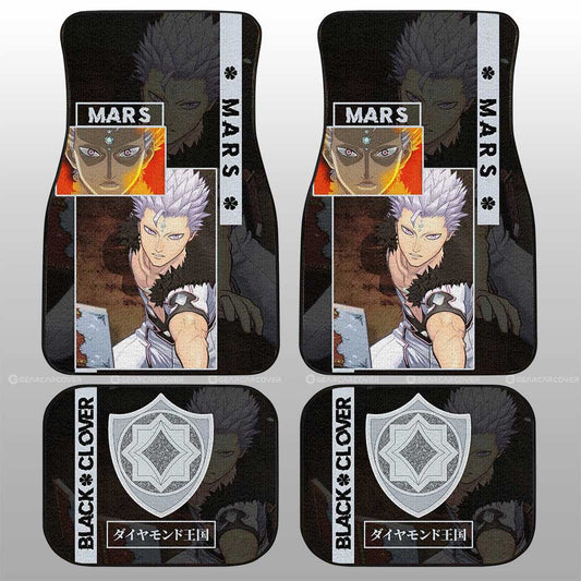 Mars Car Floor Mats Custom Black Clover Anime - Gearcarcover - 2