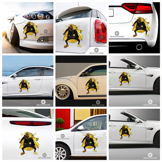 Marshall D. Teach Car Sticker Custom Gold Silhouette Style - Gearcarcover - 2