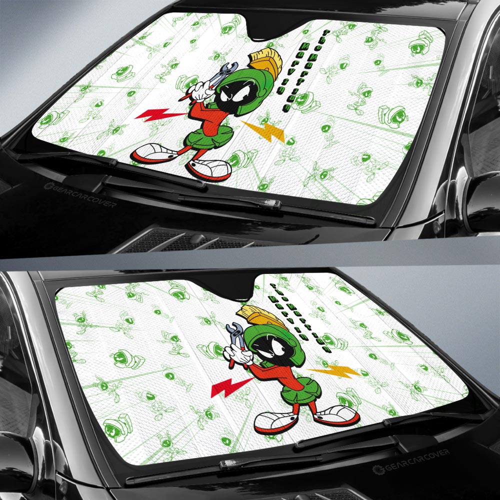 Marvin the Martian Car Sunshade Custom Cartoon Car Accessories - Gearcarcover - 2