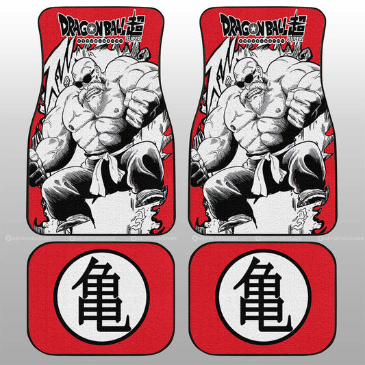 Master Roshi Car Floor Mats Custom Car Accessories Manga Style For Fans - Gearcarcover - 2