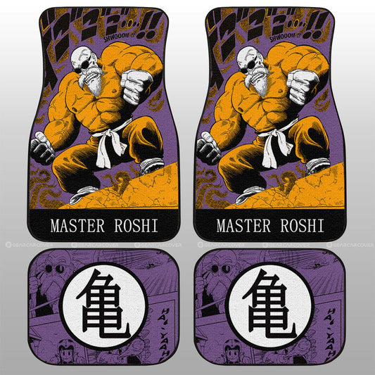 Master Roshi Car Floor Mats Custom Manga Color Style - Gearcarcover - 2