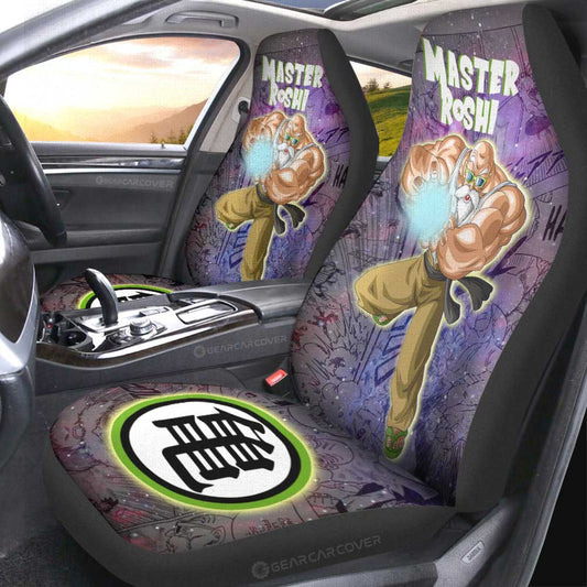 Master Roshi Car Seat Covers Custom Car Accessories Manga Galaxy Style - Gearcarcover - 2