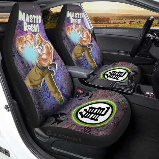 Master Roshi Car Seat Covers Custom Car Accessories Manga Galaxy Style - Gearcarcover - 1