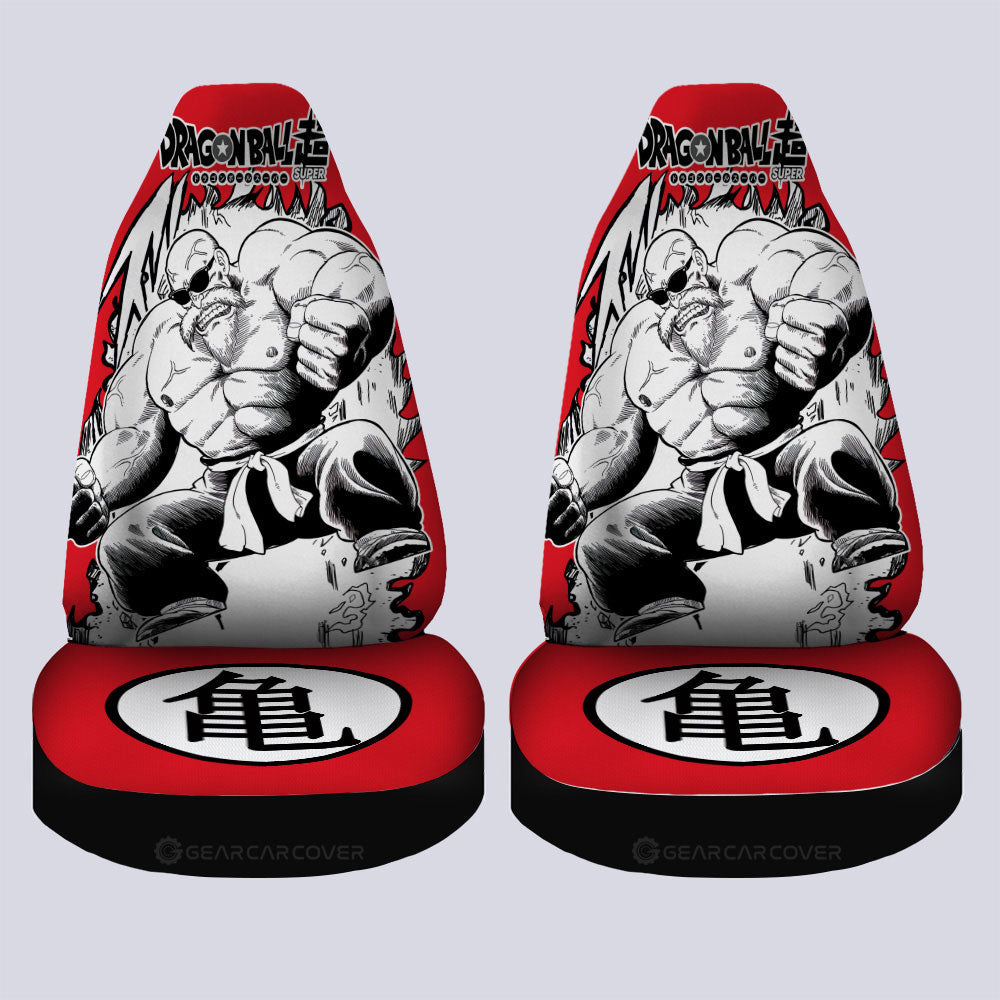 Master Roshi Car Seat Covers Custom Car Accessories Manga Style For Fans - Gearcarcover - 4