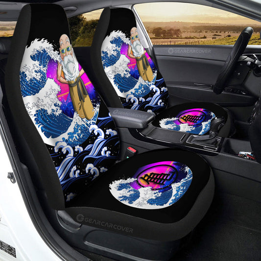Master Roshi Car Seat Covers Custom Dragon Ball Car Interior Accessories - Gearcarcover - 2
