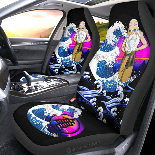Master Roshi Car Seat Covers Custom Dragon Ball Car Interior Accessories - Gearcarcover - 1