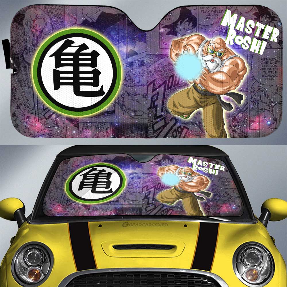 Master Roshi Car Sunshade Custom Car Accessories Manga Galaxy Style - Gearcarcover - 1