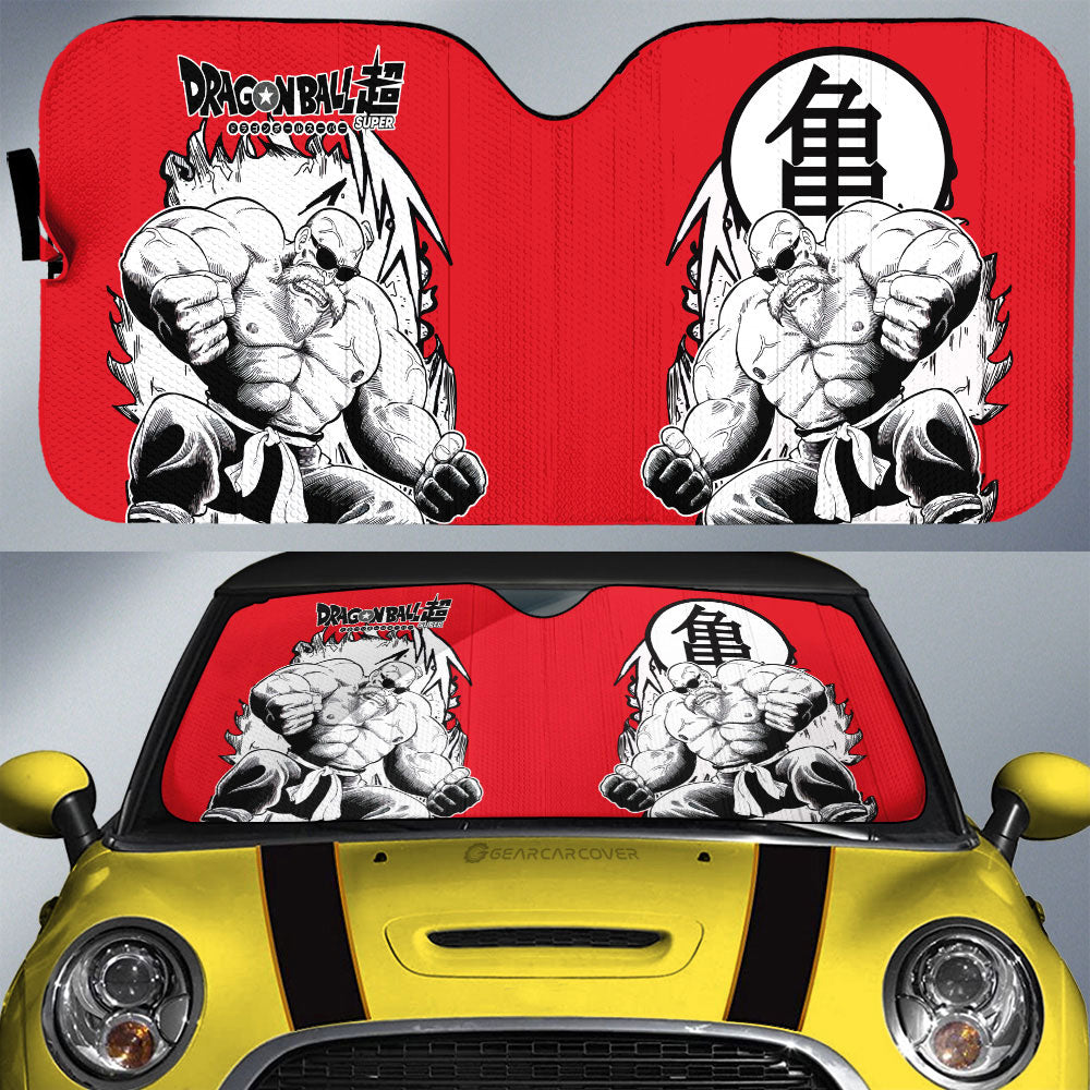 Master Roshi Car Sunshade Custom Car Accessories Manga Style For Fans - Gearcarcover - 1