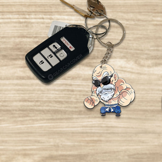 Master Roshi Keychain Custom Car Accessories - Gearcarcover - 1