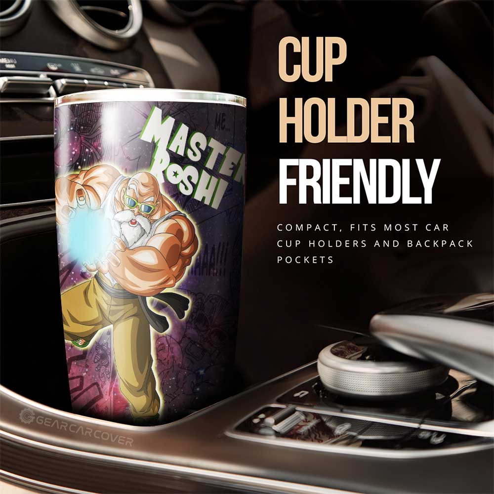 Master Roshi Tumbler Cup Custom Car Accessories Manga Galaxy Style - Gearcarcover - 2