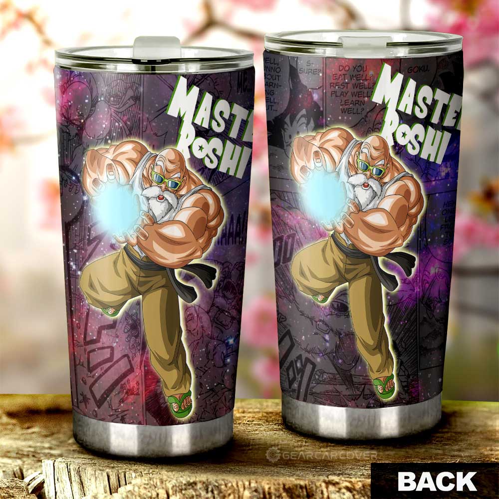 Master Roshi Tumbler Cup Custom Car Accessories Manga Galaxy Style - Gearcarcover - 3