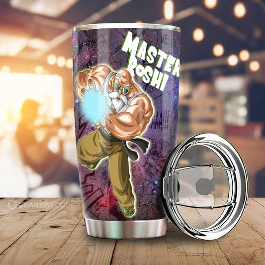 Master Roshi Tumbler Cup Custom Car Accessories Manga Galaxy Style - Gearcarcover - 1