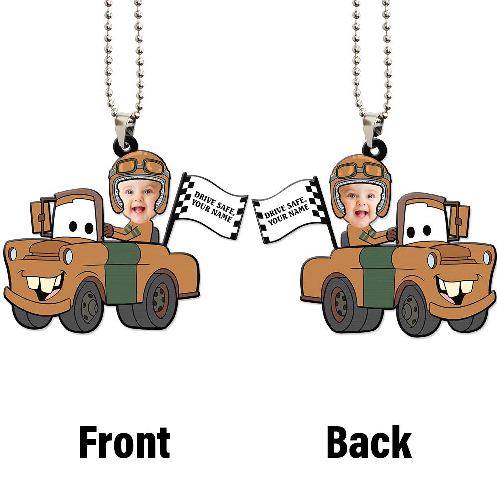 Mater Ornament Personalized Baby With Helmet Collection - Gearcarcover - 4