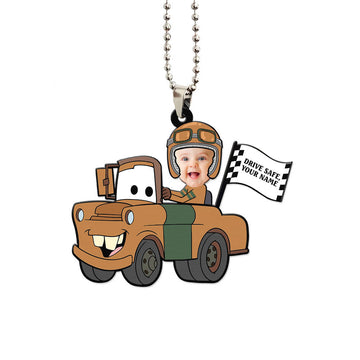 Mater Ornament Personalized Baby With Helmet Collection - Gearcarcover - 1
