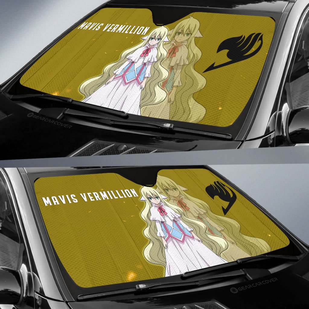 Mavis Vermillion Car Sunshade Custom - Gearcarcover - 2