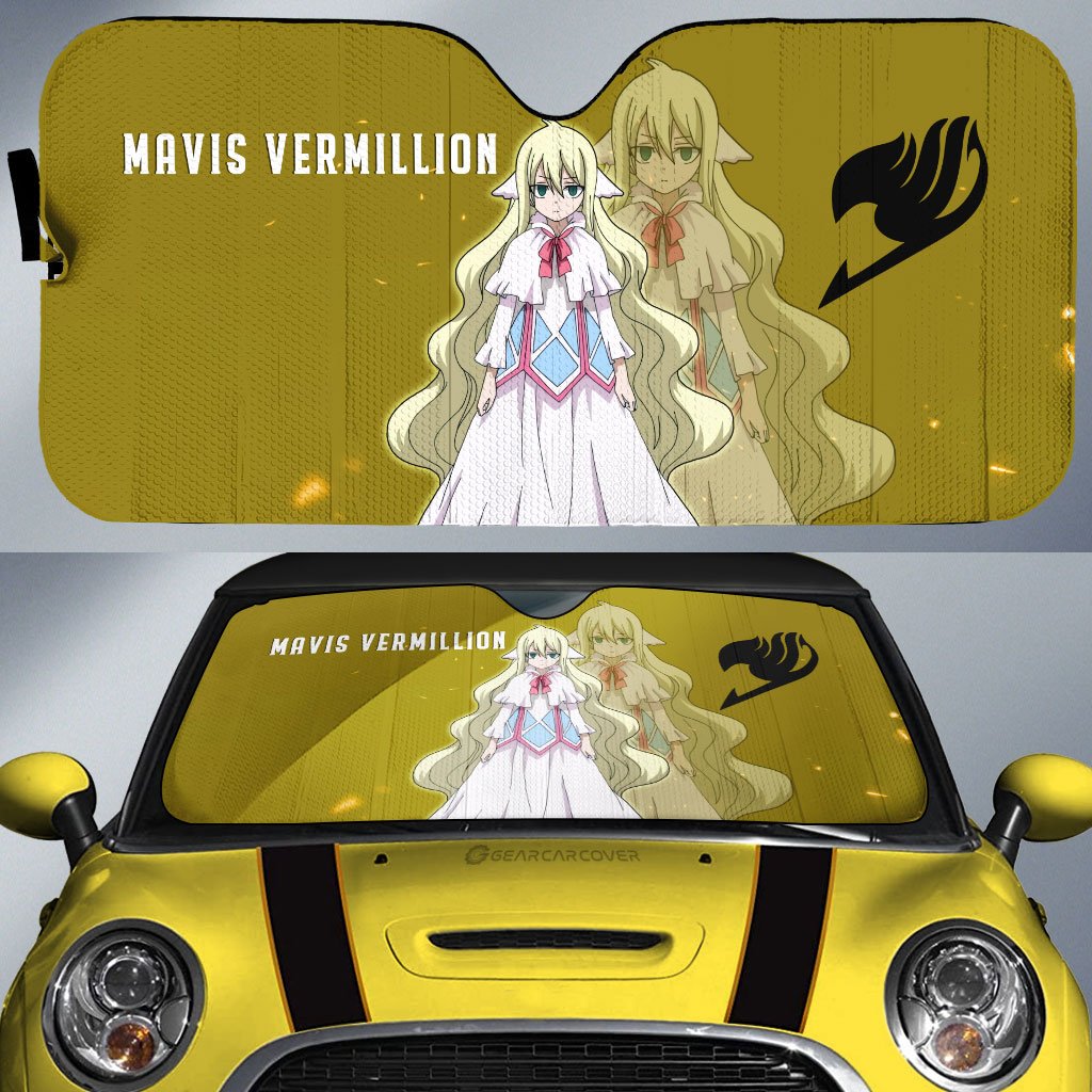 Mavis Vermillion Car Sunshade Custom - Gearcarcover - 1