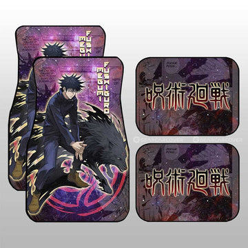 Megumi Fushiguro Car Floor Mats Custom Galaxy Manga Style - Gearcarcover - 1