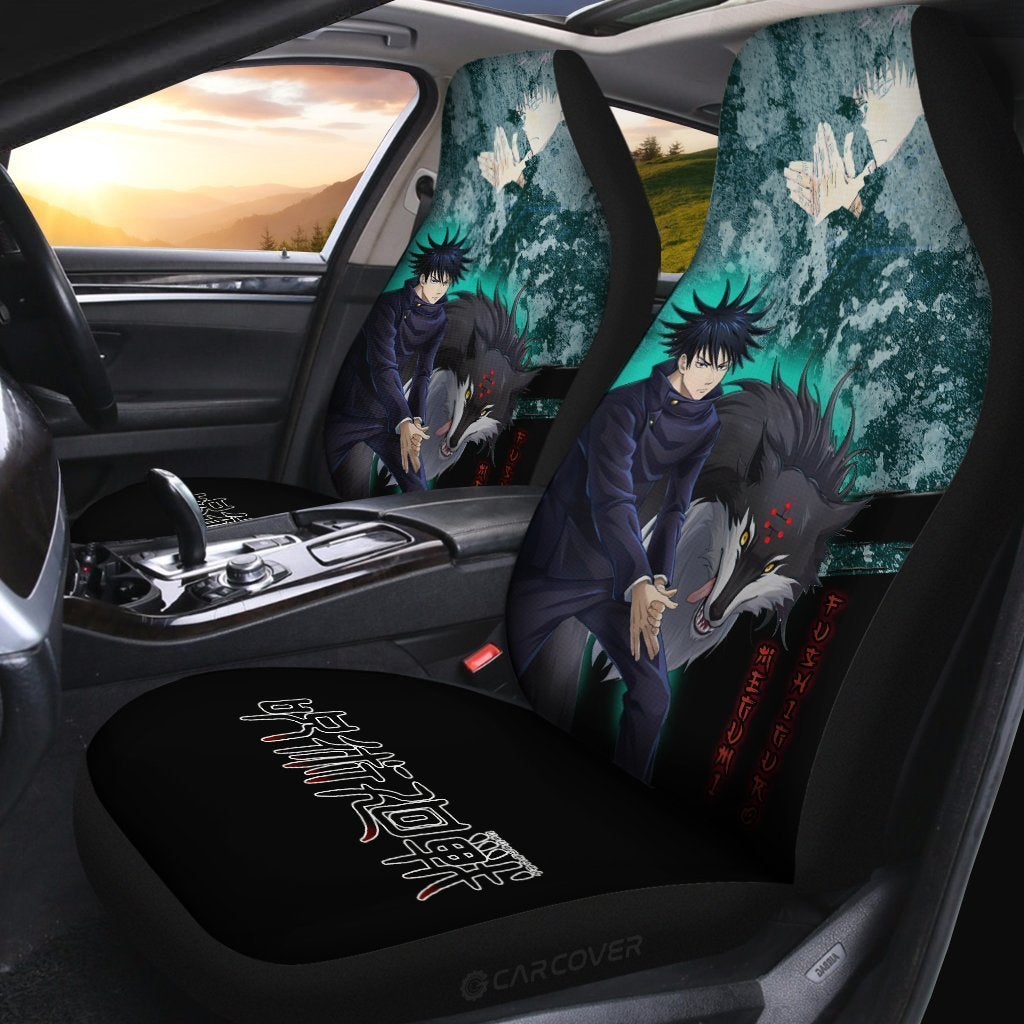 Megumi Fushiguro Car Seat Covers Custom Anime Jujutsu Kaisen Car Accessories - Gearcarcover - 2