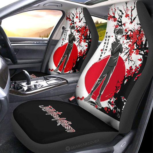 Megumi Fushiguro Car Seat Covers Custom Japan Style Anime Bleach Car Interior Accessories - Gearcarcover - 2