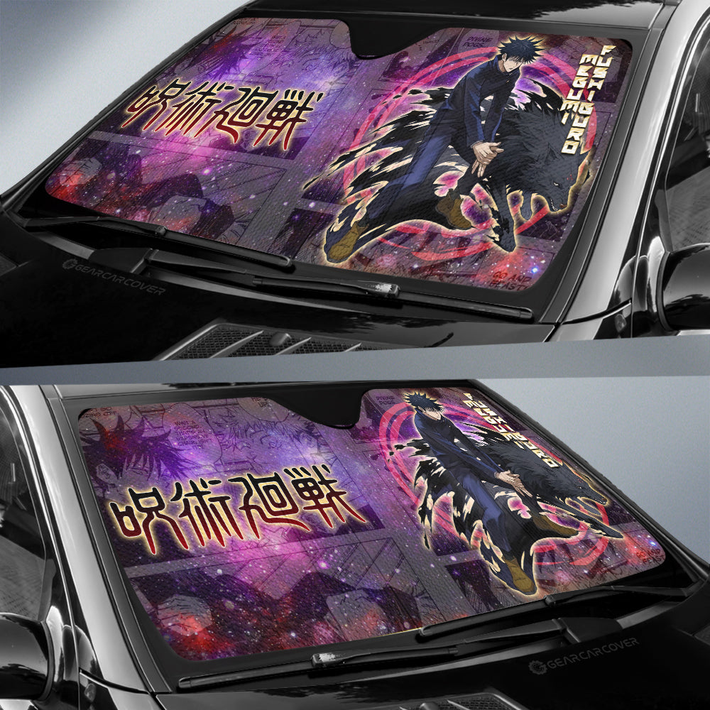 Megumi Fushiguro Car Sunshade Custom Galaxy Manga Style - Gearcarcover - 2