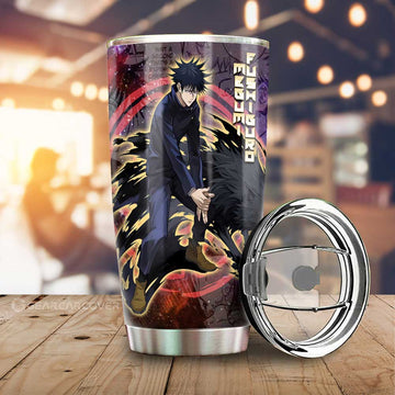 Megumi Fushiguro Tumbler Cup Custom Galaxy Manga Style - Gearcarcover - 1