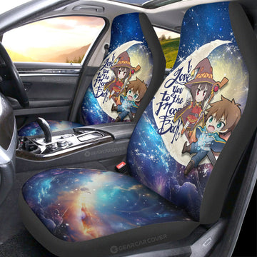 Megumin And Kazuma Car Seat Covers Custom Car Accessories - Gearcarcover - 1