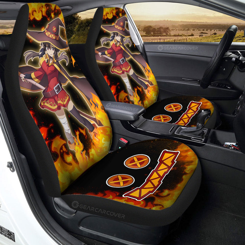 Megumin Car Seat Covers Custom Anime Car Accessories - Gearcarcover - 2