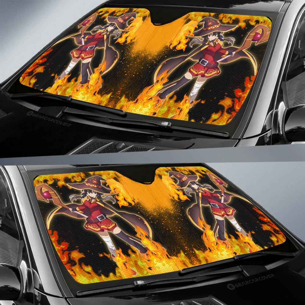 Megumin Car Sunshade Custom Anime Car Accessories - Gearcarcover - 2