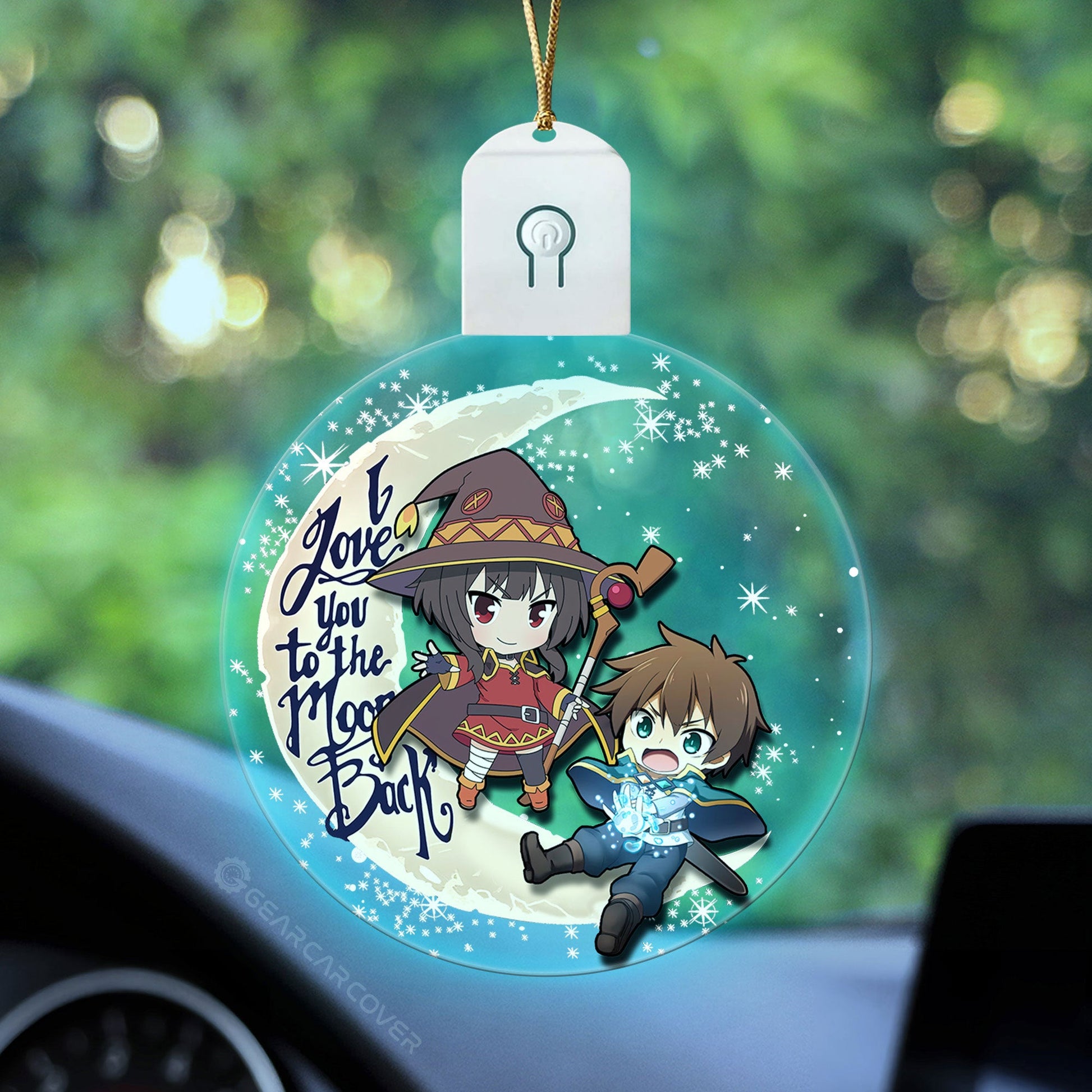 Megumin Kazuma Led Ornament Custom Car Decorations - Gearcarcover - 2