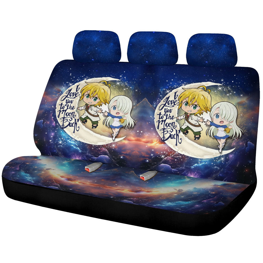 Meliodas And Elizabeth Car Back Seat Covers Custom Car Accessories - Gearcarcover - 1