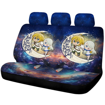 Meliodas And Elizabeth Car Back Seat Covers Custom Car Accessories - Gearcarcover - 1