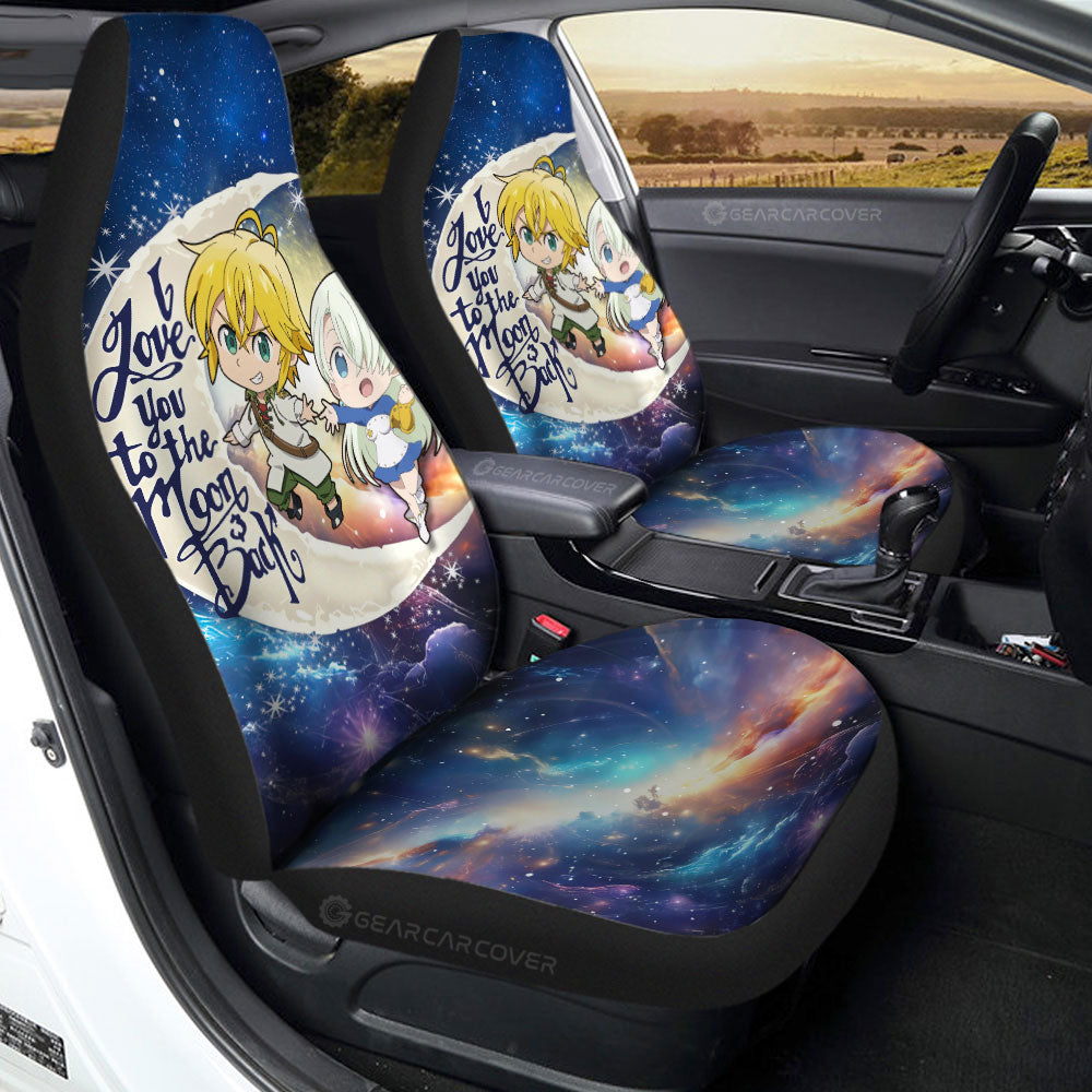 Meliodas And Elizabeth Car Seat Covers Custom Car Accessories - Gearcarcover - 2