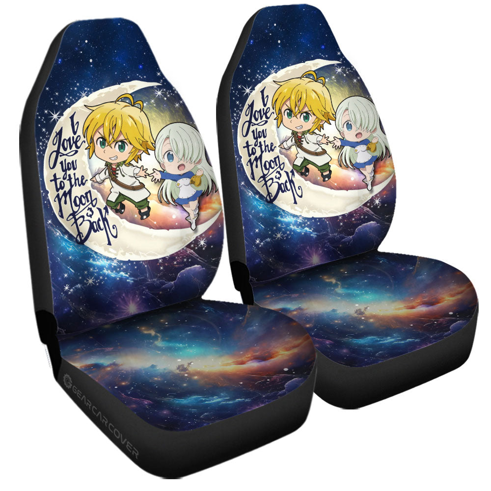 Meliodas And Elizabeth Car Seat Covers Custom Car Accessories - Gearcarcover - 3