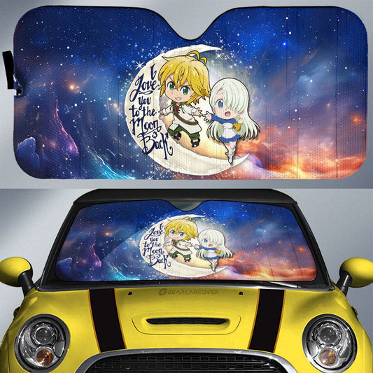 Meliodas And Elizabeth Car Sunshade Custom Car Accessories - Gearcarcover - 1