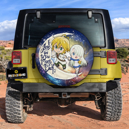 Meliodas And Elizabeth Spare Tire Covers Custom Car Accessories - Gearcarcover - 2