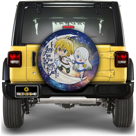 Meliodas And Elizabeth Spare Tire Covers Custom Car Accessories - Gearcarcover - 1