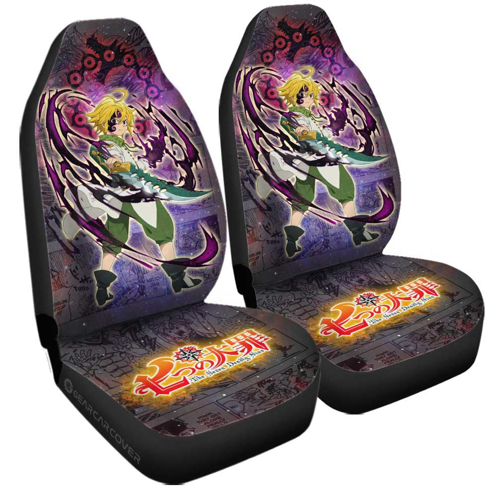 Meliodas Car Seat Covers Custom Galaxy Manga Style - Gearcarcover - 3