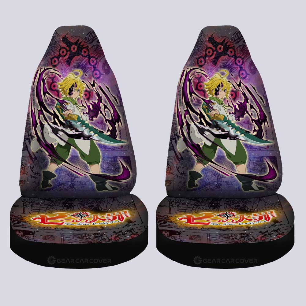Meliodas Car Seat Covers Custom Galaxy Manga Style - Gearcarcover - 4