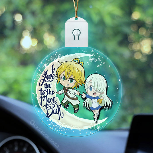 Meliodas Elizabeth Led Ornament Custom Car Decorations - Gearcarcover - 2