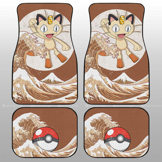 Meowth Car Floor Mats Custom Pokemon Car Accessories - Gearcarcover - 1