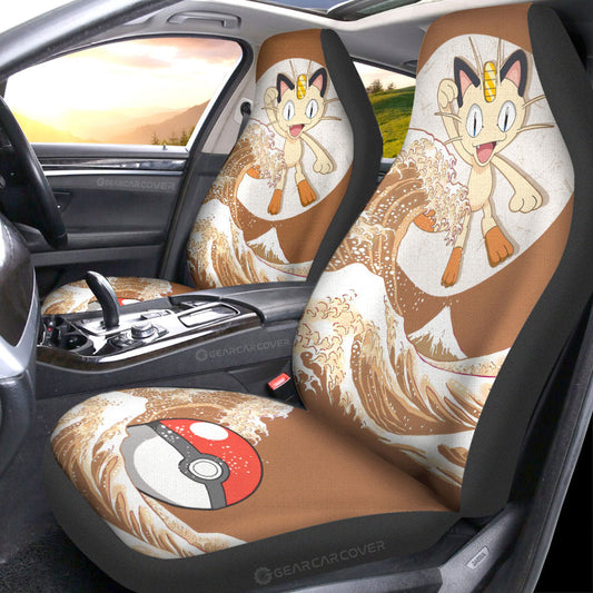 Meowth Car Seat Covers Custom Pokemon Car Accessories - Gearcarcover - 1