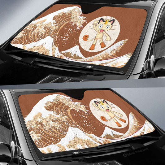 Meowth Car Sunshade Custom Pokemon Car Accessories - Gearcarcover - 2