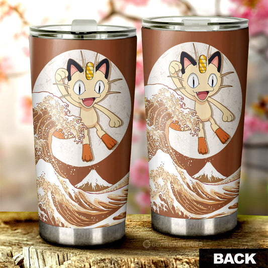 Meowth Tumbler Cup Custom Pokemon Car Accessories - Gearcarcover - 2