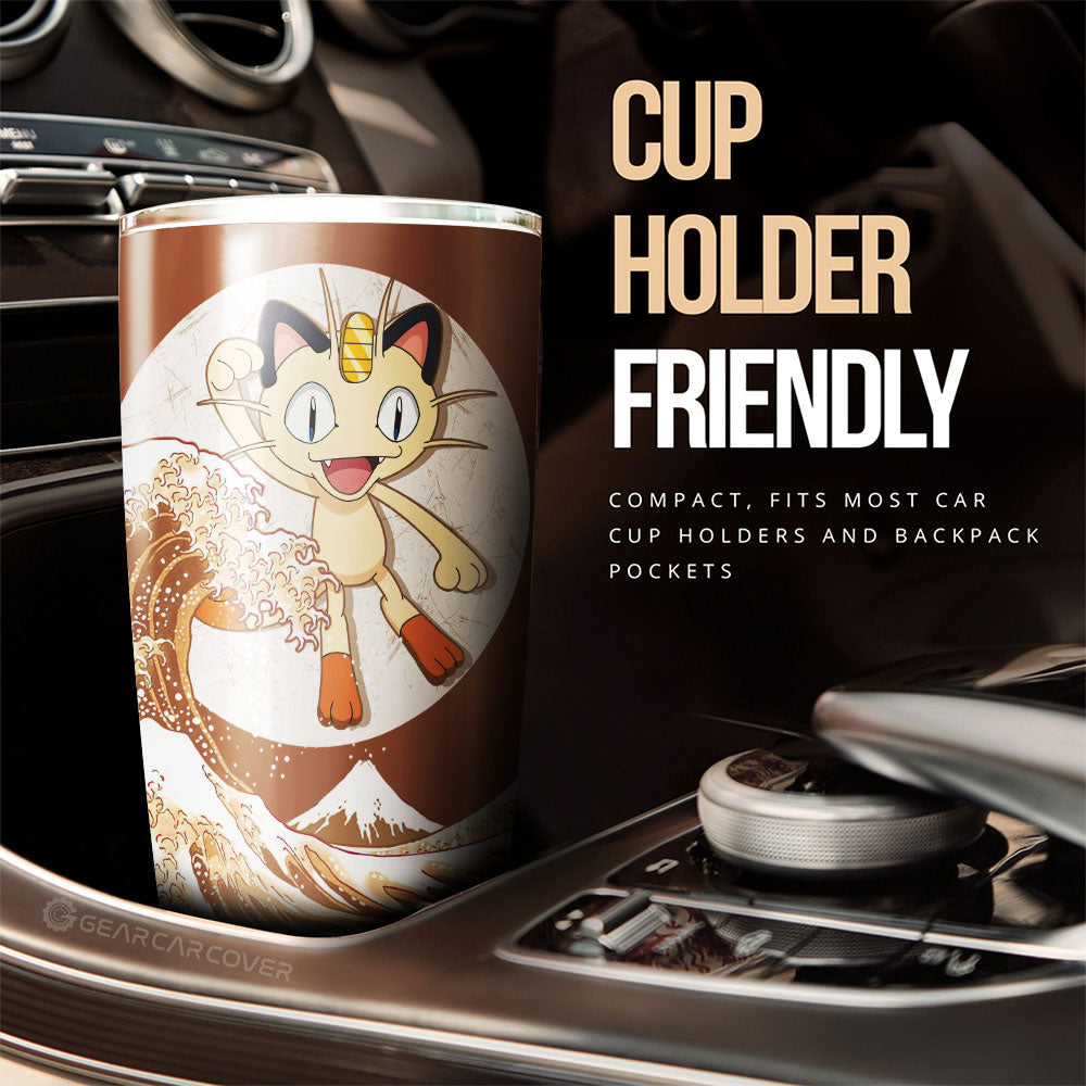 Meowth Tumbler Cup Custom Pokemon Car Accessories - Gearcarcover - 3