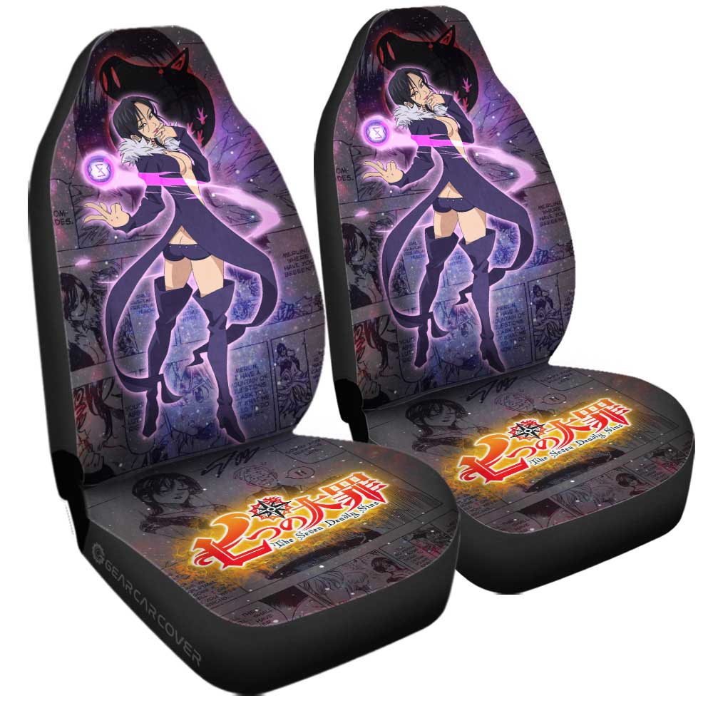 Merlin Car Seat Covers Custom Galaxy Manga Style - Gearcarcover - 3